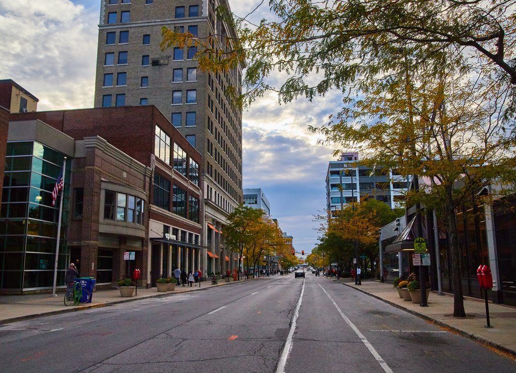 Downtown Street Fort Wayne Indiana