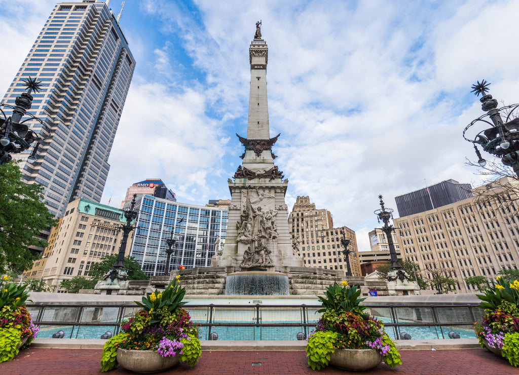 Soldiers and Sailors Memorial in downtown Indianapolis Indiana