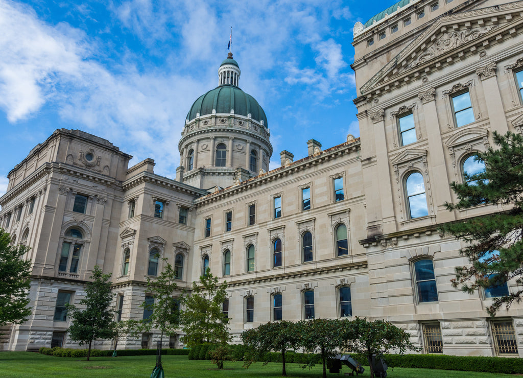 State House Tour Office in Indianapolis Indiana During Summer