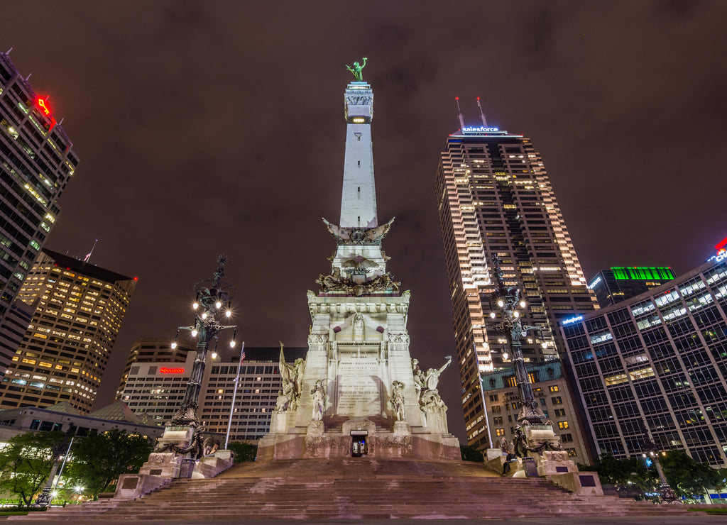 Soldiers and Sailors Memorial in downtown Indianapolis Indiana