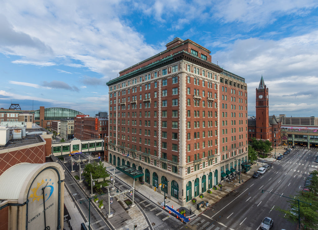 Architecture in Downtown Indianapolis Indiana During Summer