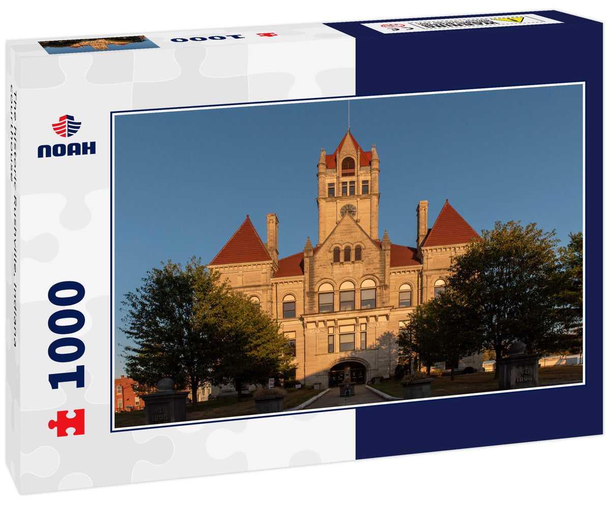 The historic Rushville, Indiana courthouse
