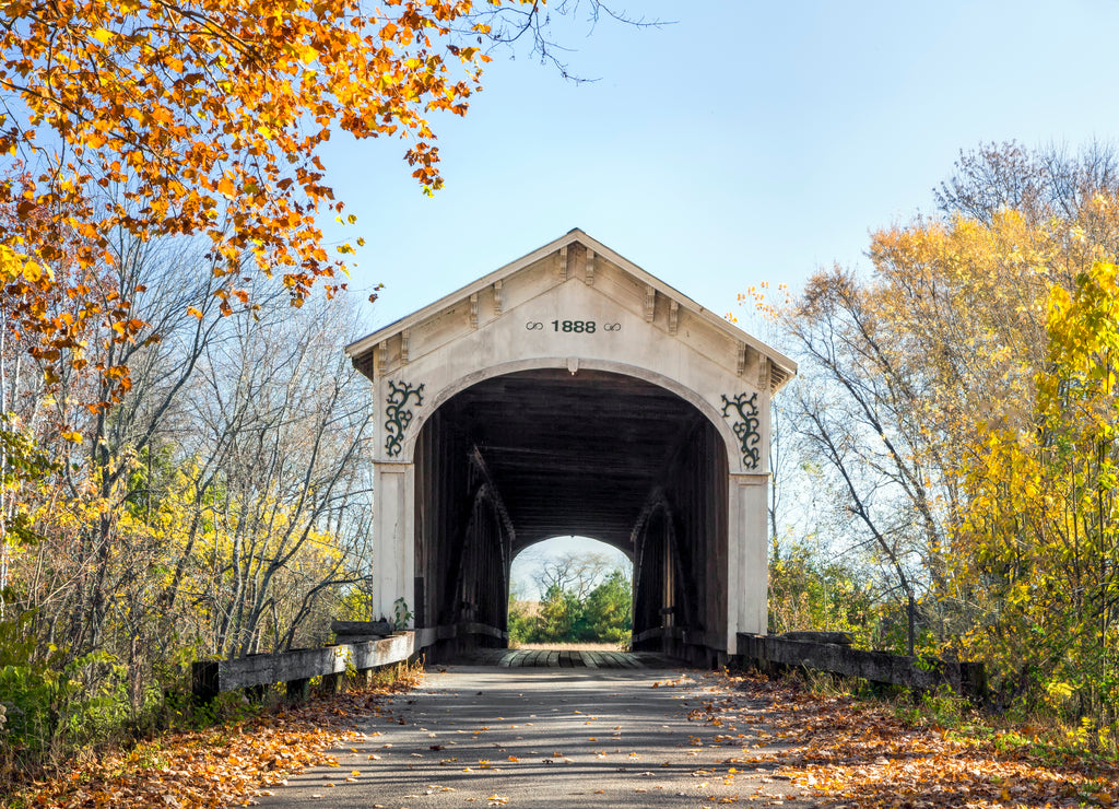 Forsythe Mill Covered Bridge - Rush County, Indiana