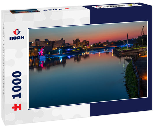 Sunset in Downtown South Bend, Indiana