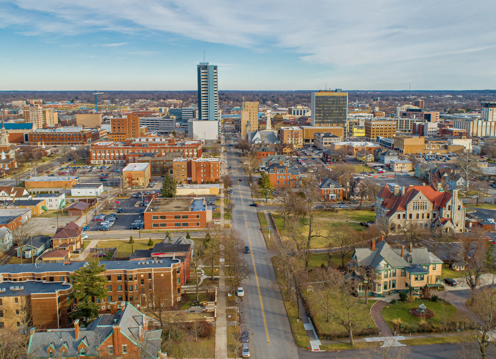 South Bend Indiana Aerial View