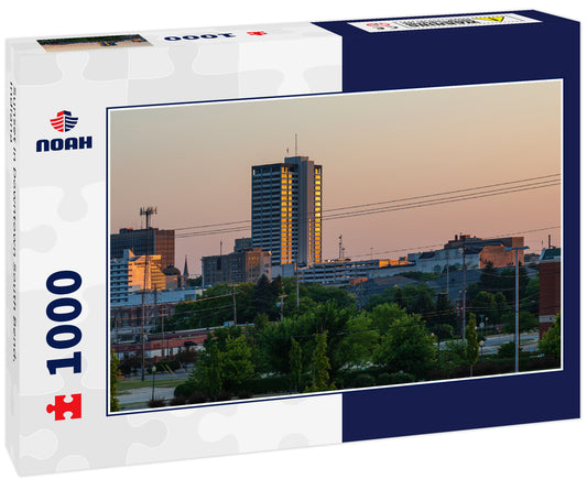 Sunset in Downtown South Bend, Indiana