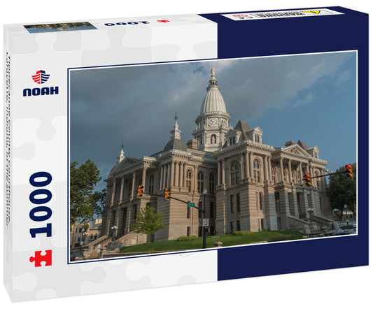 Tippecanoe County Courthouse, Lafayette, Indiana, in the summer