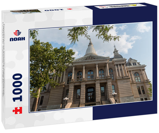 Tippecanoe County Courthouse, Lafayette, Indiana, in the summer