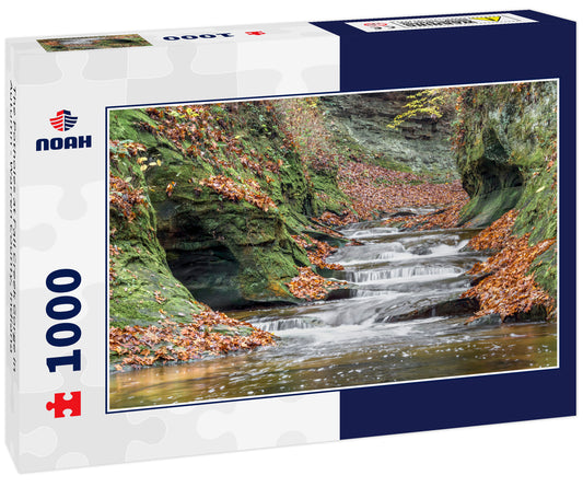 The Potholes at Fall Creek Gorge in Autumn - Warren County, Indiana