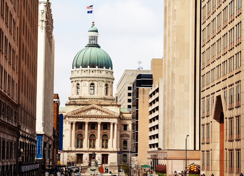 Indiana Statehouse building, Indianapolis, USA