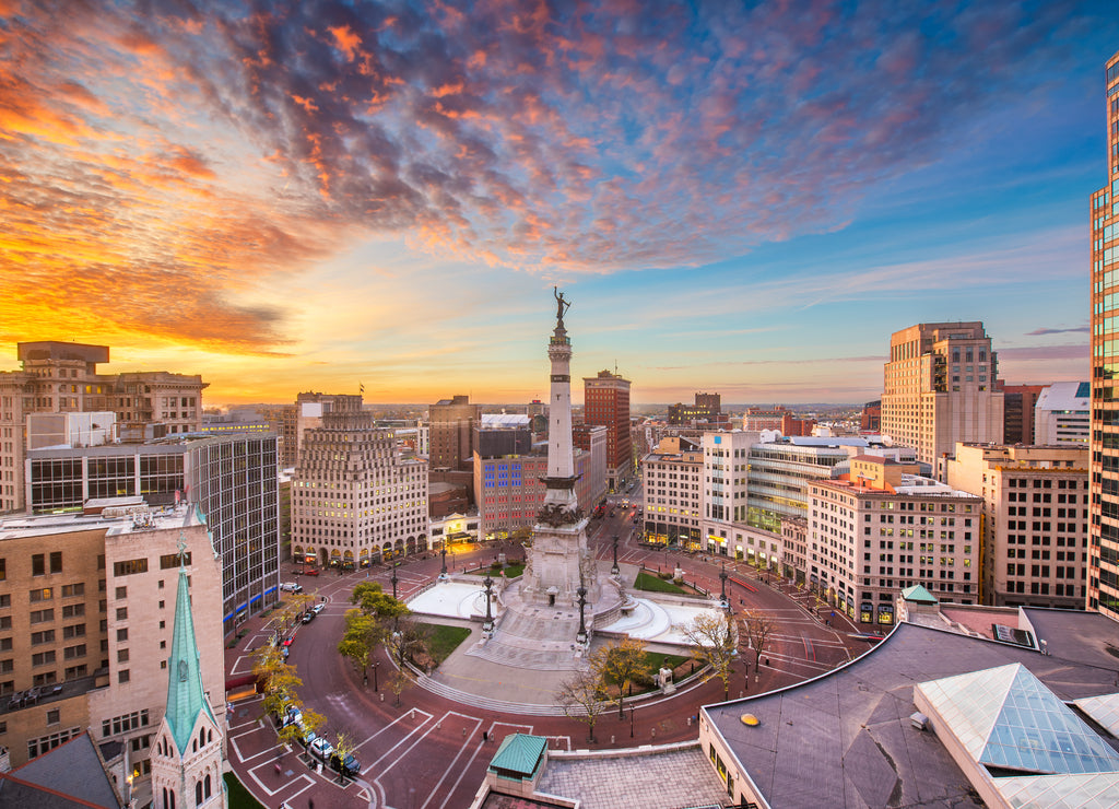 Indianapolis, Indiana, USA Skyline