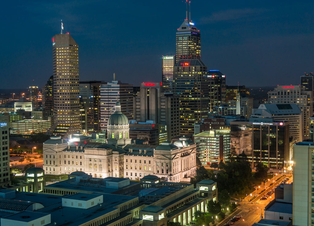 State Capital Building in Indiana
