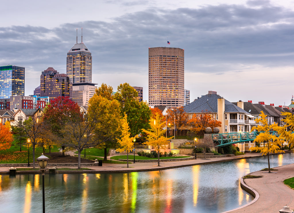 Indianapolis, Indiana, USA Downtown Cityscape