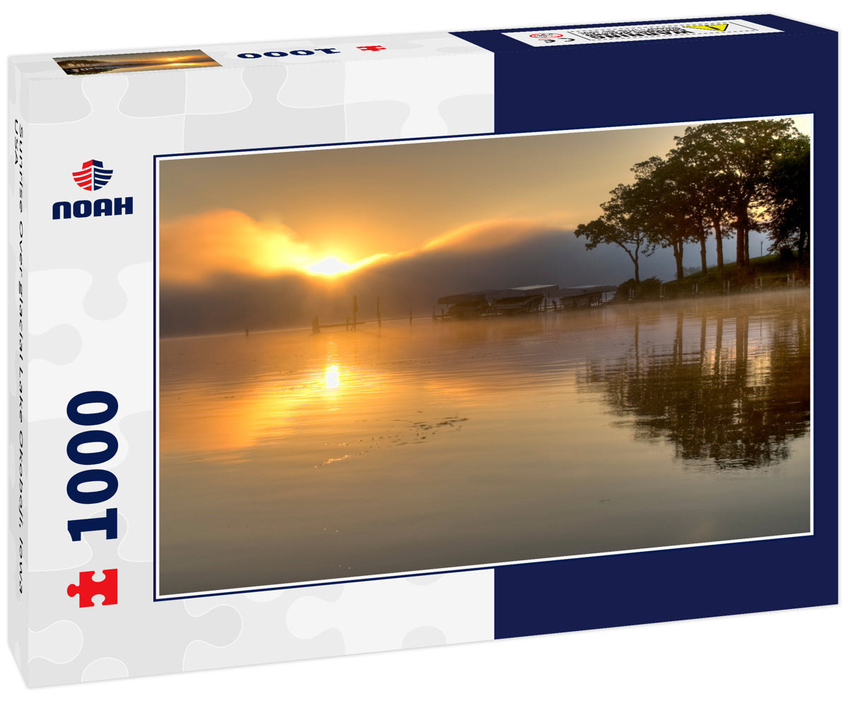 Sunrise Over glacial Lake Okoboji, Iowa USA