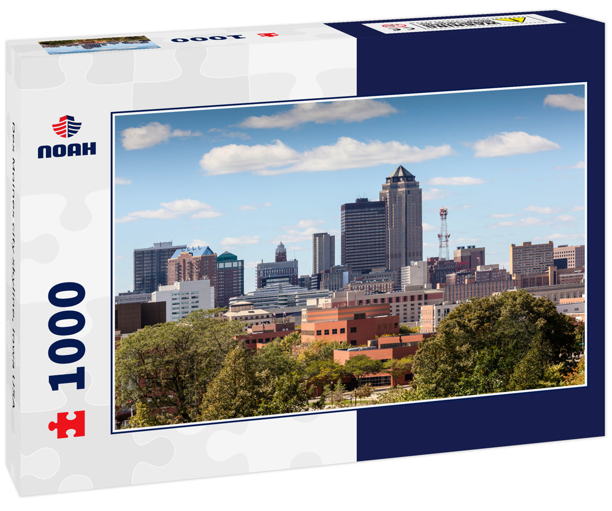 Des Moines city skyline, Iowa USA