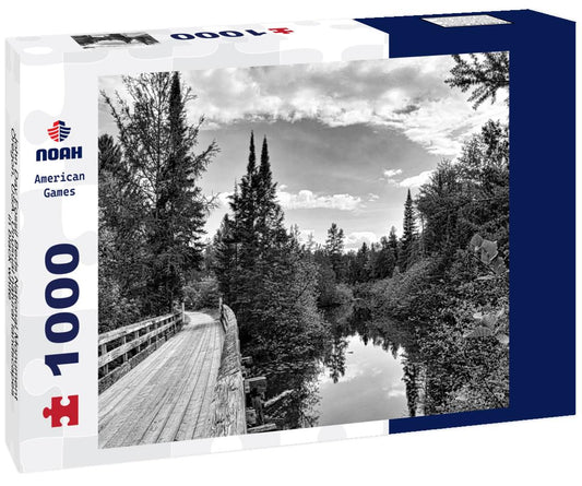 Noah Jigsaw Puzzle John Day Fossil Beds National Monument, Oregon, USA. Unusual natural landscapes in black white 1000 pieces