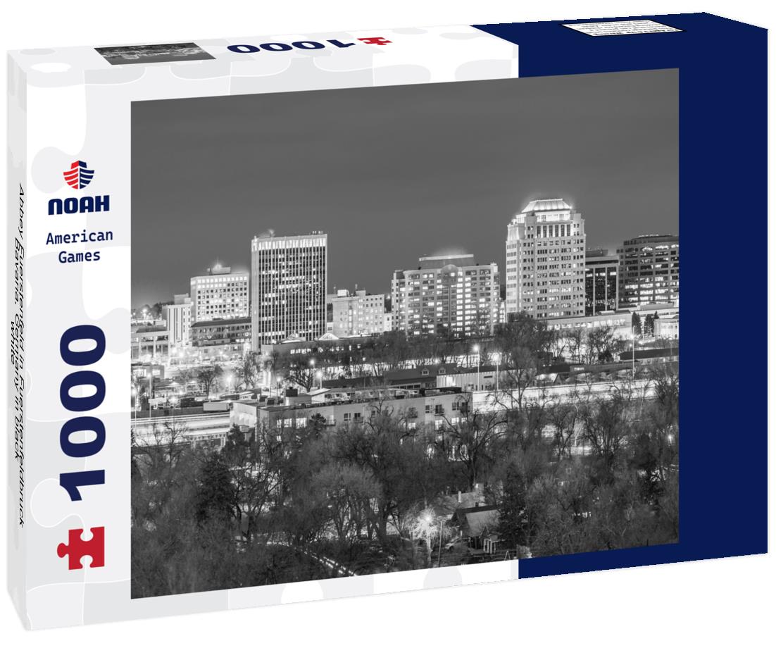 Noah Jigsaw Puzzle Abbey Fuerstenfeld in Fuerstenfeldbruck, Bavaria, Germany in black white 1000 pieces