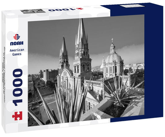 Noah Jigsaw Puzzle Bicentennial Cascade Fountain in Lincoln, Nebraska in black white 1000 pieces