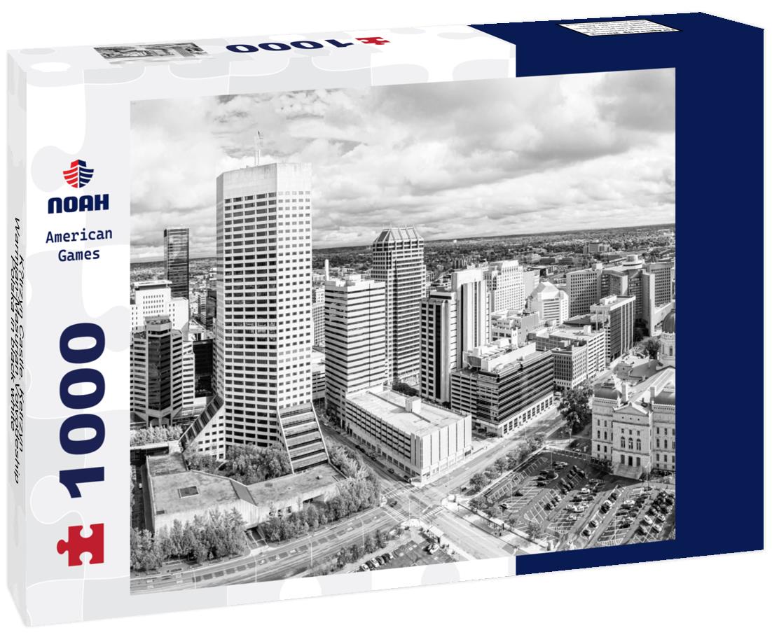 Noah Jigsaw Puzzle Ketrzyn Castle. Ketrzyn, Warmian-Masurian Voivodeship, Polska in black white 1000 pieces