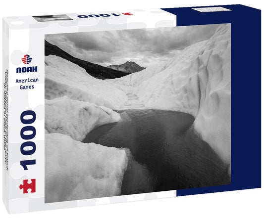 Noah Jigsaw Puzzle Beautiful aerial landscape of Kobuk Valley National Park in the arctic of Alaska in black white 1000 pieces