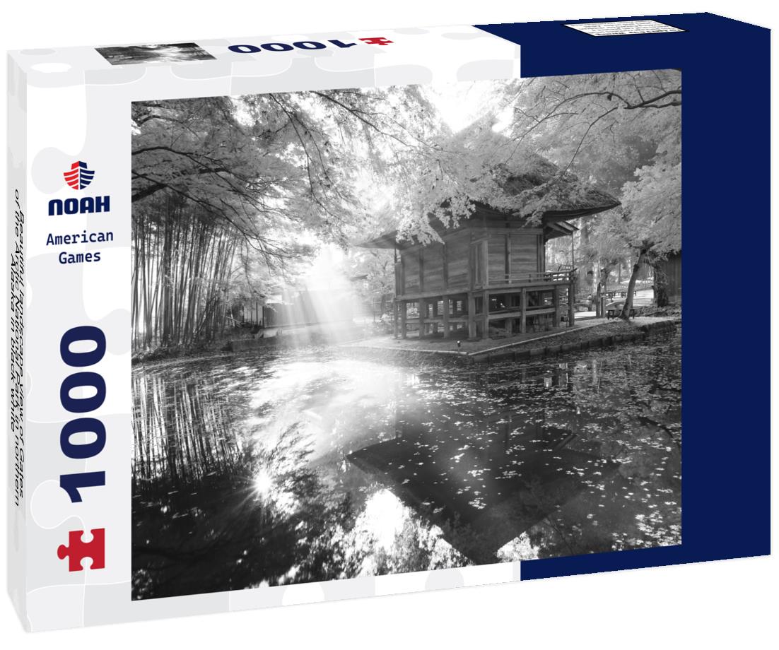 Noah Jigsaw Puzzle Beautiful landscape view of Gates of the Arctic National Park in northern Alaska in black white 1000 pieces