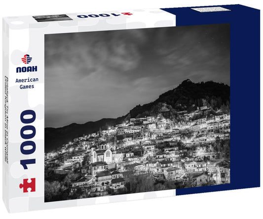 Noah Jigsaw Puzzle Botallack Tin Mine in Cornwall, United Kingdom in black white 1000 pieces
