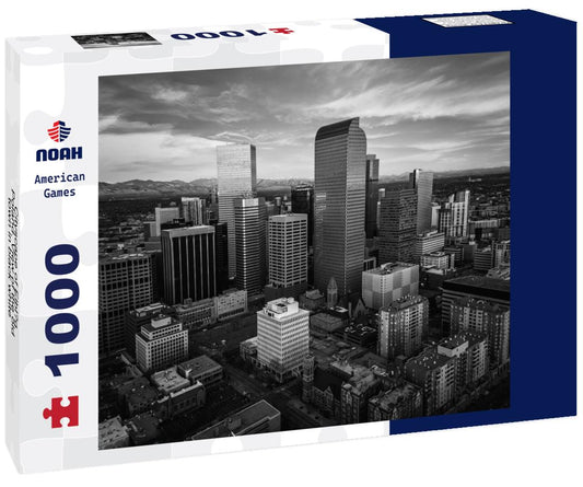 Noah Jigsaw Puzzle Cityscape of Elblag, Poland. View of the old town in black white 1000 pieces