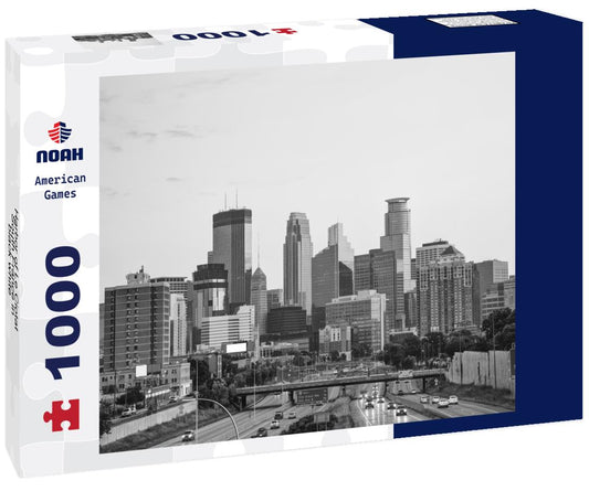 Noah Jigsaw Puzzle Harbor of Le Ciotat, South France in black white 1000 pieces