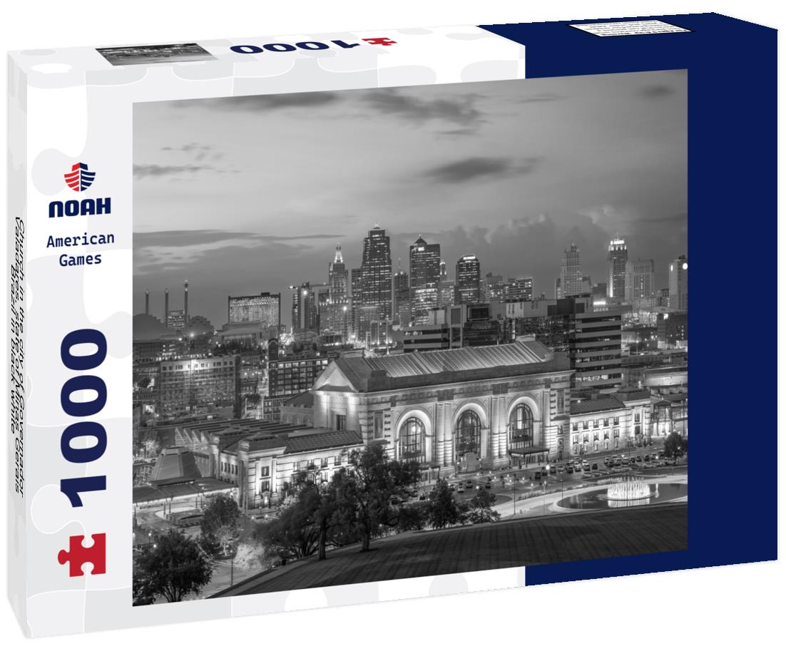 Noah Jigsaw Puzzle Church in the city of Governador Valadares, state of Minas Gerais, Brazil in black white 1000 pieces