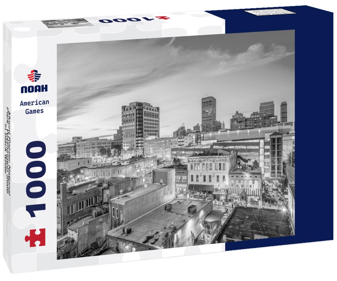 Noah Jigsaw Puzzle Mount Rainier National Park, Washington State in black white 1000 pieces