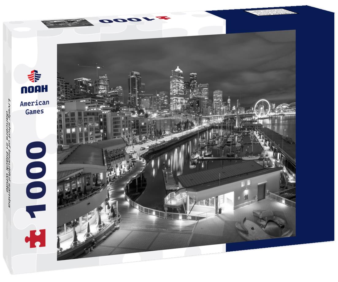 Noah Jigsaw Puzzle Lively shot of beautiful samba dancers in black white 1000 pieces