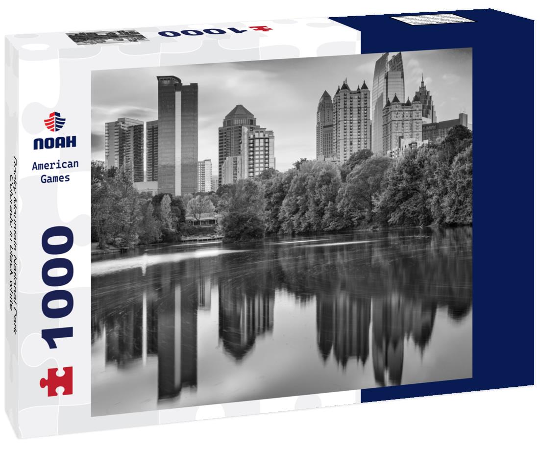 Noah Jigsaw Puzzle Rocky Mountain National Park Colorado in black white 1000 pieces