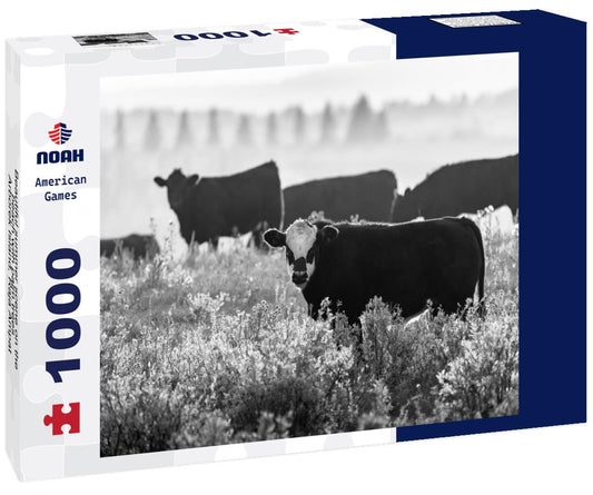 Noah Jigsaw Puzzle Beautiful summer scene on the beach with palm trees - Arborek Island, Raja Ampat, West Papua, Indonesia in black white 1000 pieces