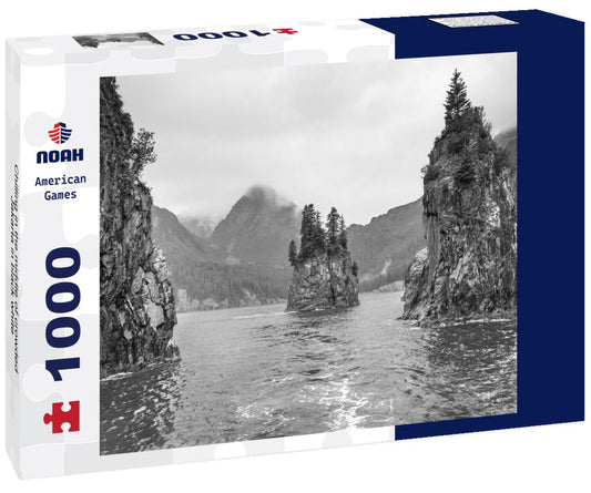 Noah Jigsaw Puzzle Chilling in the middle of crowded Jakarta in black white 1000 pieces