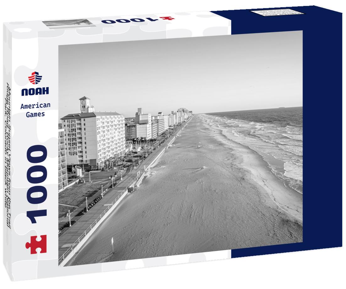 Noah Jigsaw Puzzle Mountain Sunset Views from the Trail Ridge Road, Rocky Mountain National Park, Colorado in black white 1000 pieces