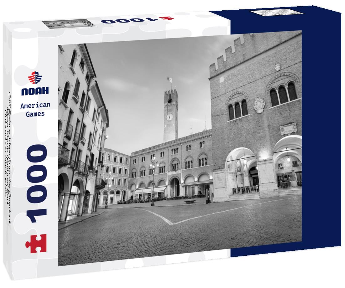 Noah Jigsaw Puzzle Cliff Palace View from the Overlook, Mesa Verde National Park, Colorado in black white 1000 pieces