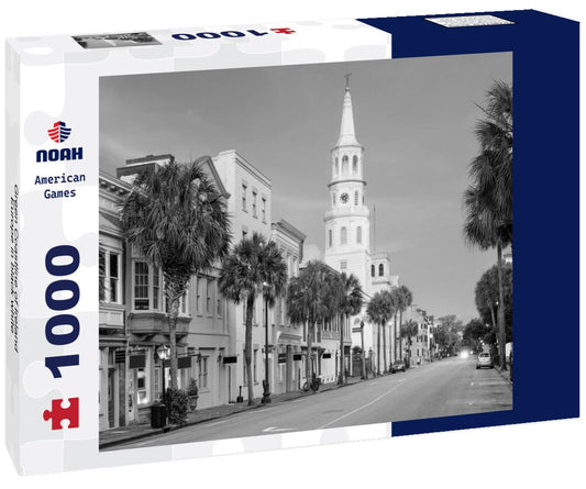 Noah Jigsaw Puzzle Green Coastline of Ireland, Europe in black white 1000 pieces