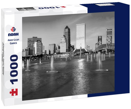 Noah Jigsaw Puzzle Elizabeth, New Jersey during autumn in black white 1000 pieces