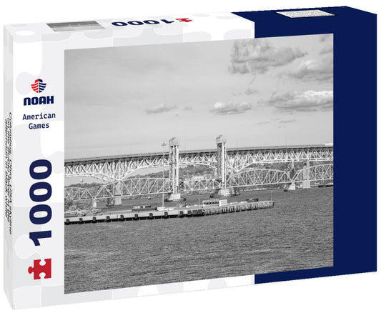 Noah Jigsaw Puzzle Columbus, Ohio, USA skyline on the Scioto River in the afternoon in black white 1000 pieces