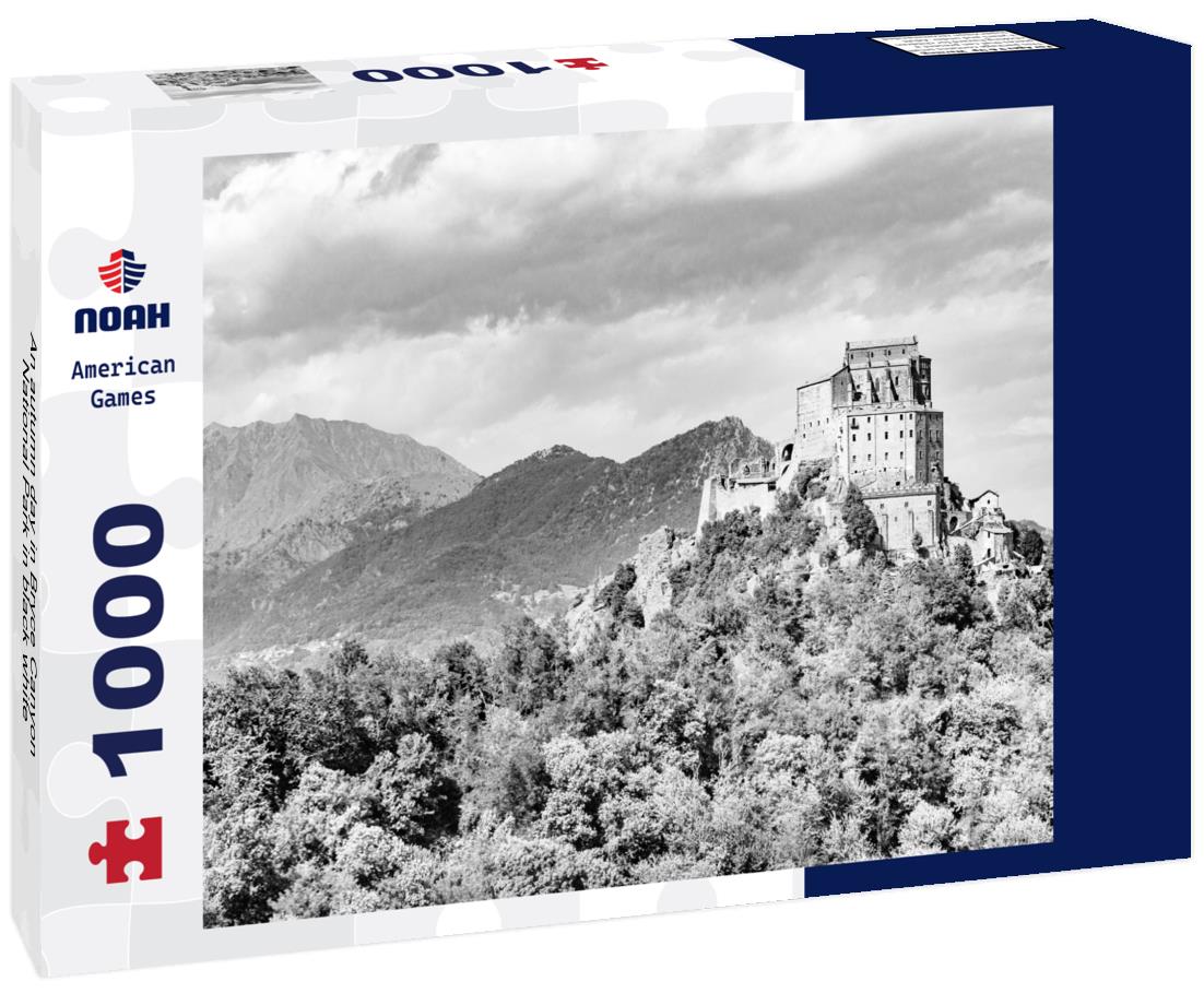 Noah Jigsaw Puzzle An autumn day in Bryce Canyon National Park in black white 1000 pieces