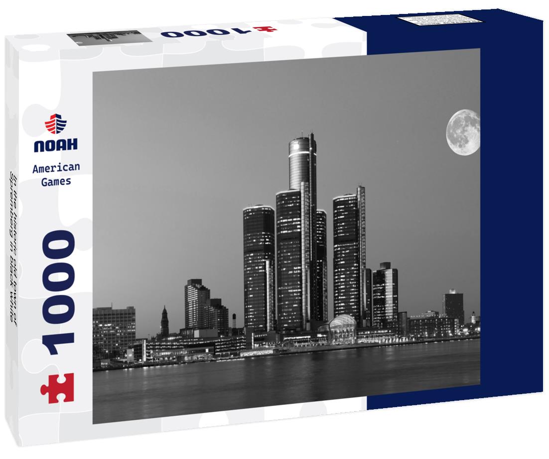 Noah Jigsaw Puzzle In the historic old town of Spremberg in black white 1000 pieces