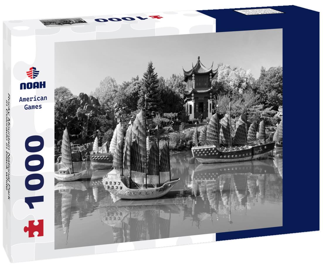 Noah Jigsaw Puzzle Rocky Mountain National Park in Colorado in black white 1000 pieces