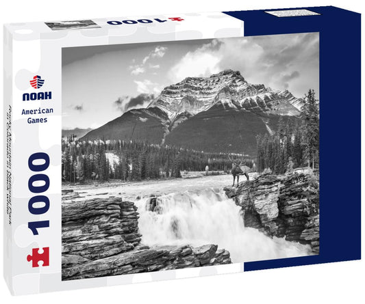Noah Jigsaw Puzzle Rocky Mountain National Park in Colorado in black white 1000 pieces