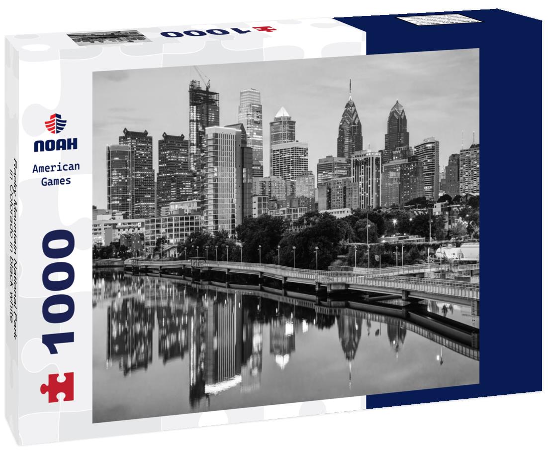 Noah Jigsaw Puzzle Rocky Mountain National Park in Colorado in black white 1000 pieces