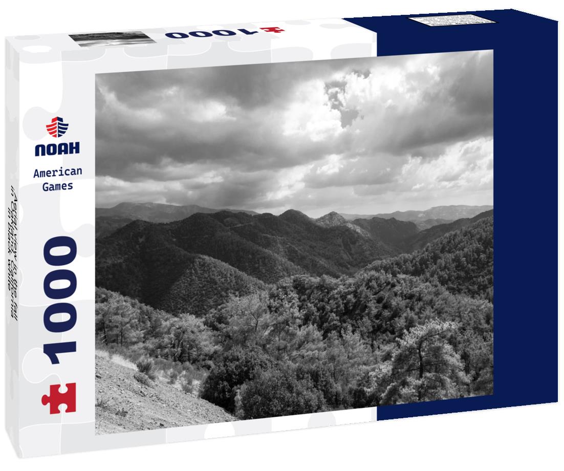 Noah Jigsaw Puzzle Aerial view in the fall in Oakland, California in black white 1000 pieces