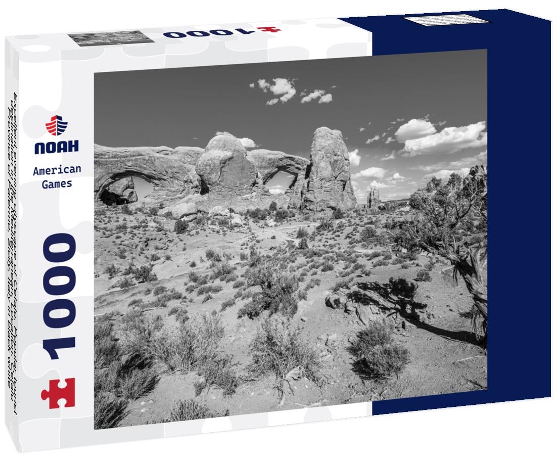 Noah Jigsaw Puzzle Excellent evening cityscape of Cefalu. Popular tourist destination in the Mediterranean. Location: Cefalu, Province of Palermo, Sicily, Italy in black white 1000 pieces