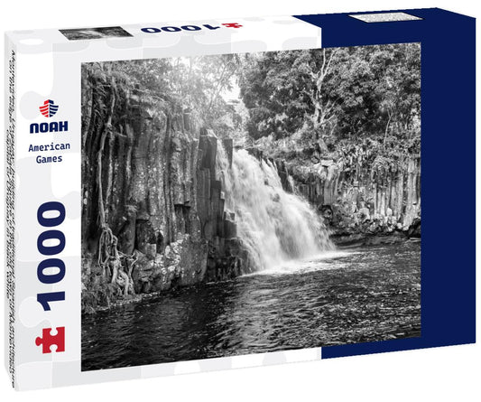 Noah Jigsaw Puzzle Montevideo, Uruguay: building of traditional Spanish architecture on the edge of Zabala Square in the old town of Montevideo, capital of Uruguay in black white 1000 pieces