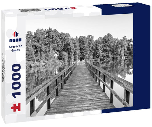 Noah Jigsaw Puzzle Sand Cave - Logan County, KY in black white 1000 pieces