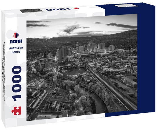 Noah Jigsaw Puzzle Facade and fence of the Wurzburg residence in Bavaria, Germany in black white 1000 pieces