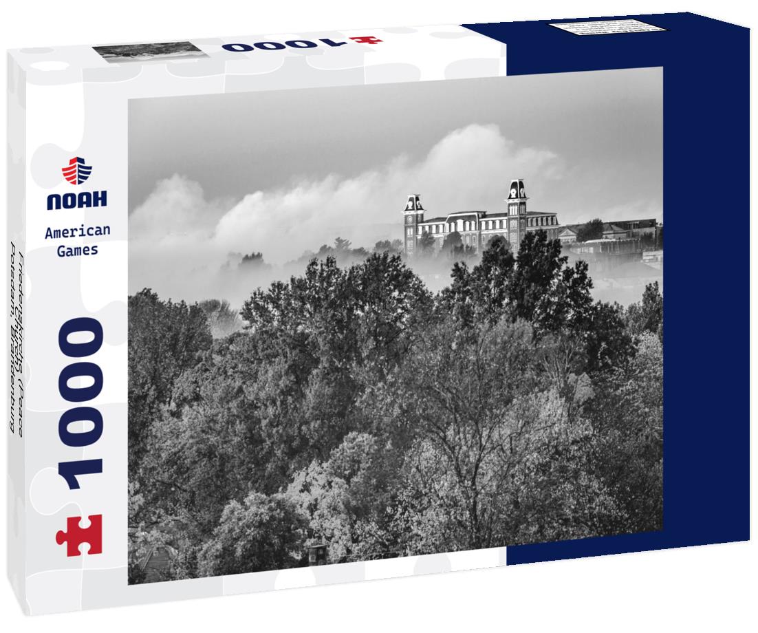 Noah Jigsaw Puzzle Friedenskirche (Peace Church) - Potsdam, Brandenburg, Germany in black white 1000 pieces